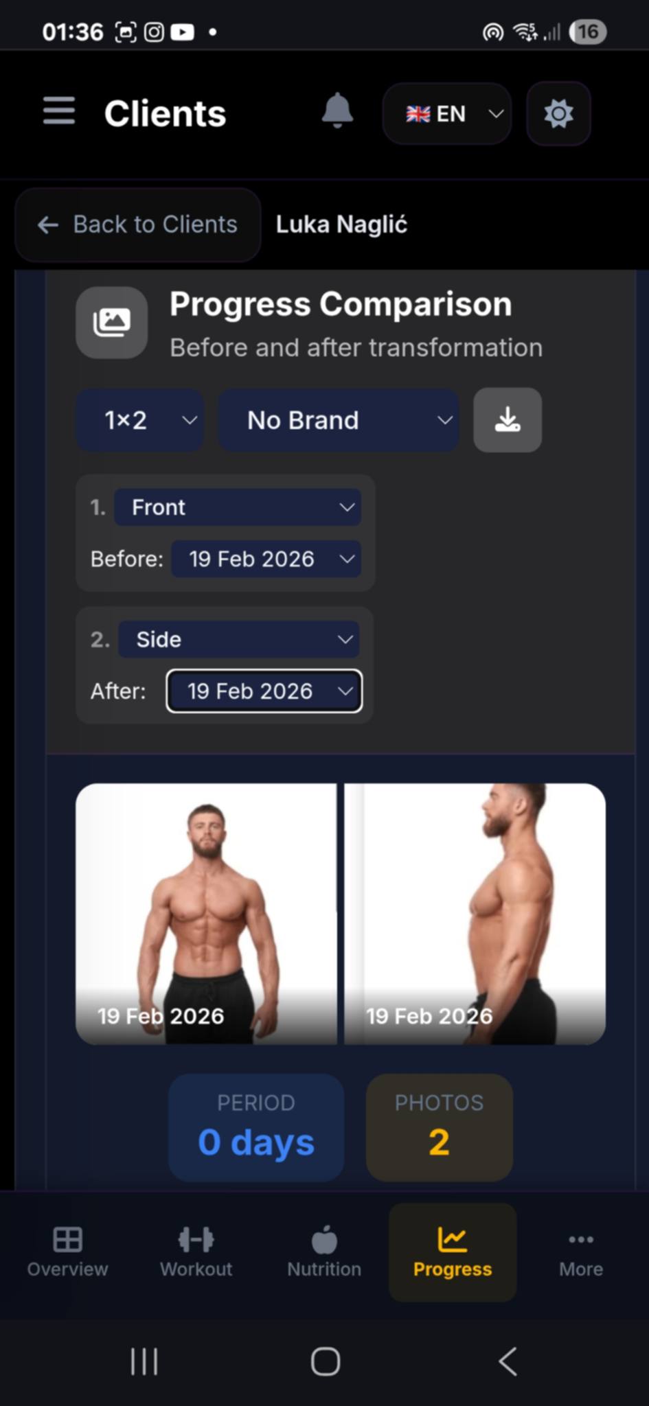 Progress comparison